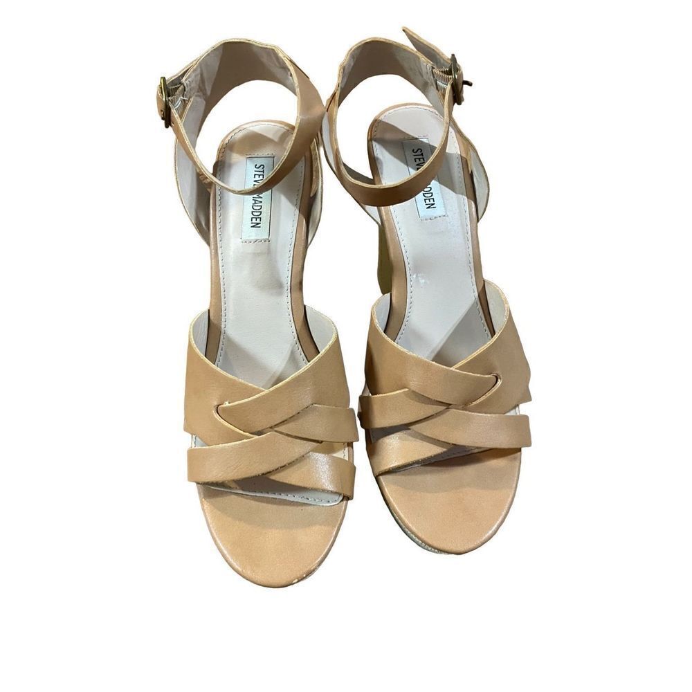 Steve Madden Orlena Tan Wedges size 11‎